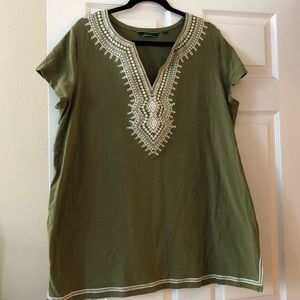 C. Wonder Embroidered Knit Plus Size Tunic